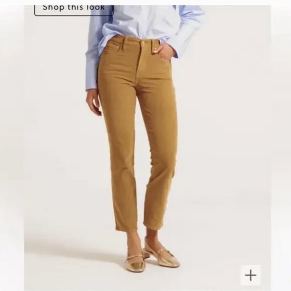 Women's High-Rise Straight Leg Jeans — Tan